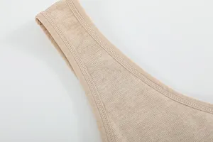 Organic Cotton V-Neck Sports Bra for Women